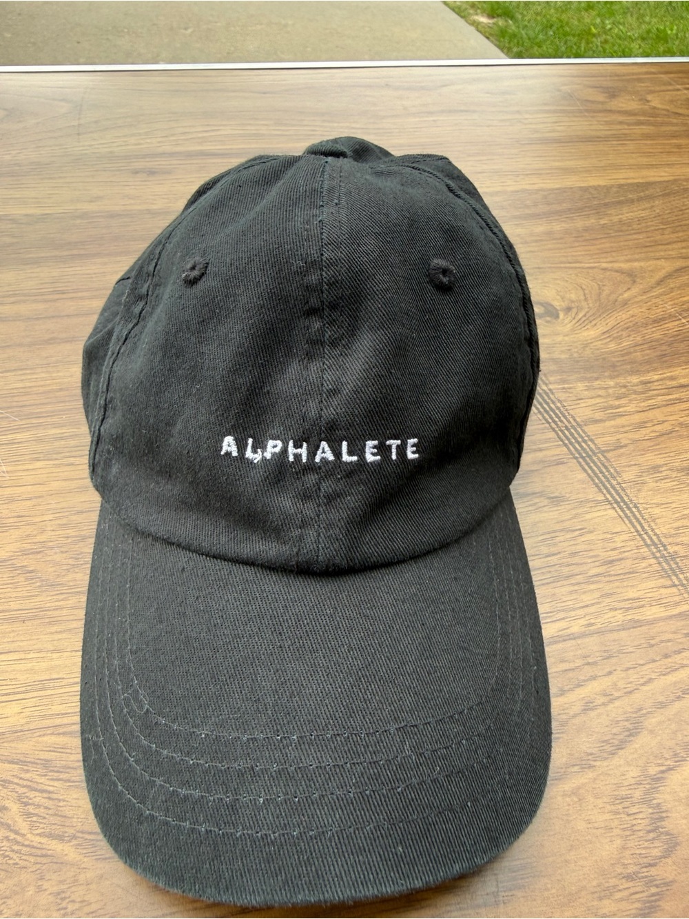 Alphalete Black Logo Baseball Cap